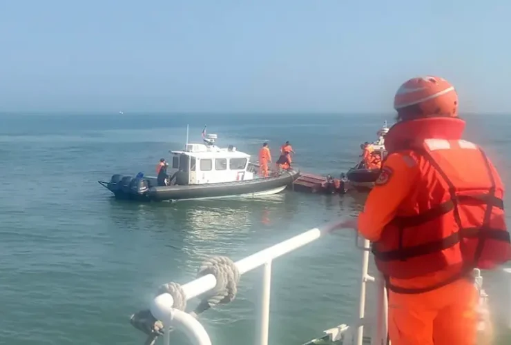 القارب الذي تعرض لحادث مميت قبالة تايوان في 14 فبراير