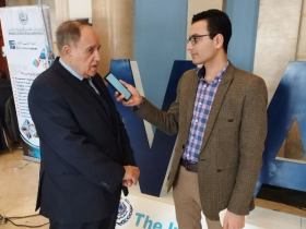 اللواء عبد الوهاب علي كامل ومحرر مجلة الموانئ